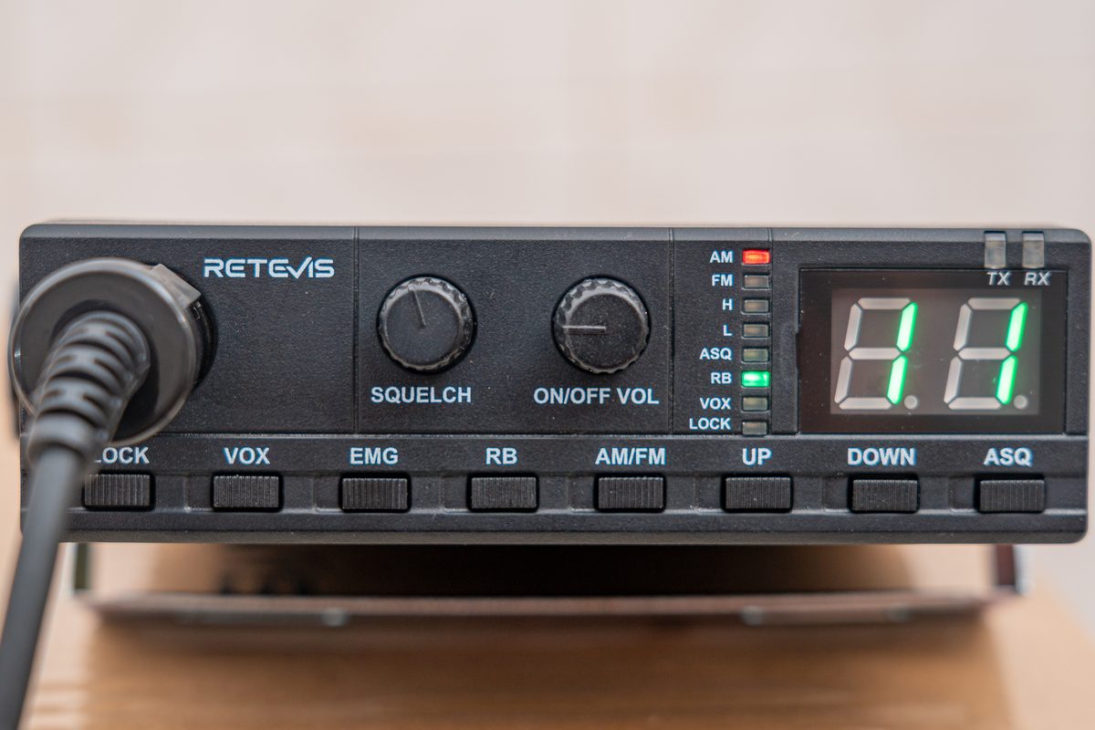 CB-Funk Mobilgerät - Retevis mit Squelch, AM/FM und Kanalanzeige