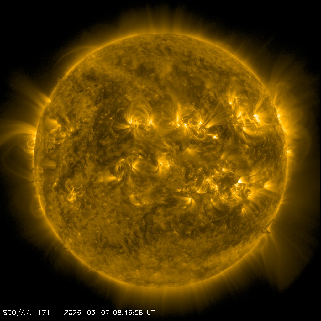Die Sonne im EUV 171 Å - NASA SDO AIA