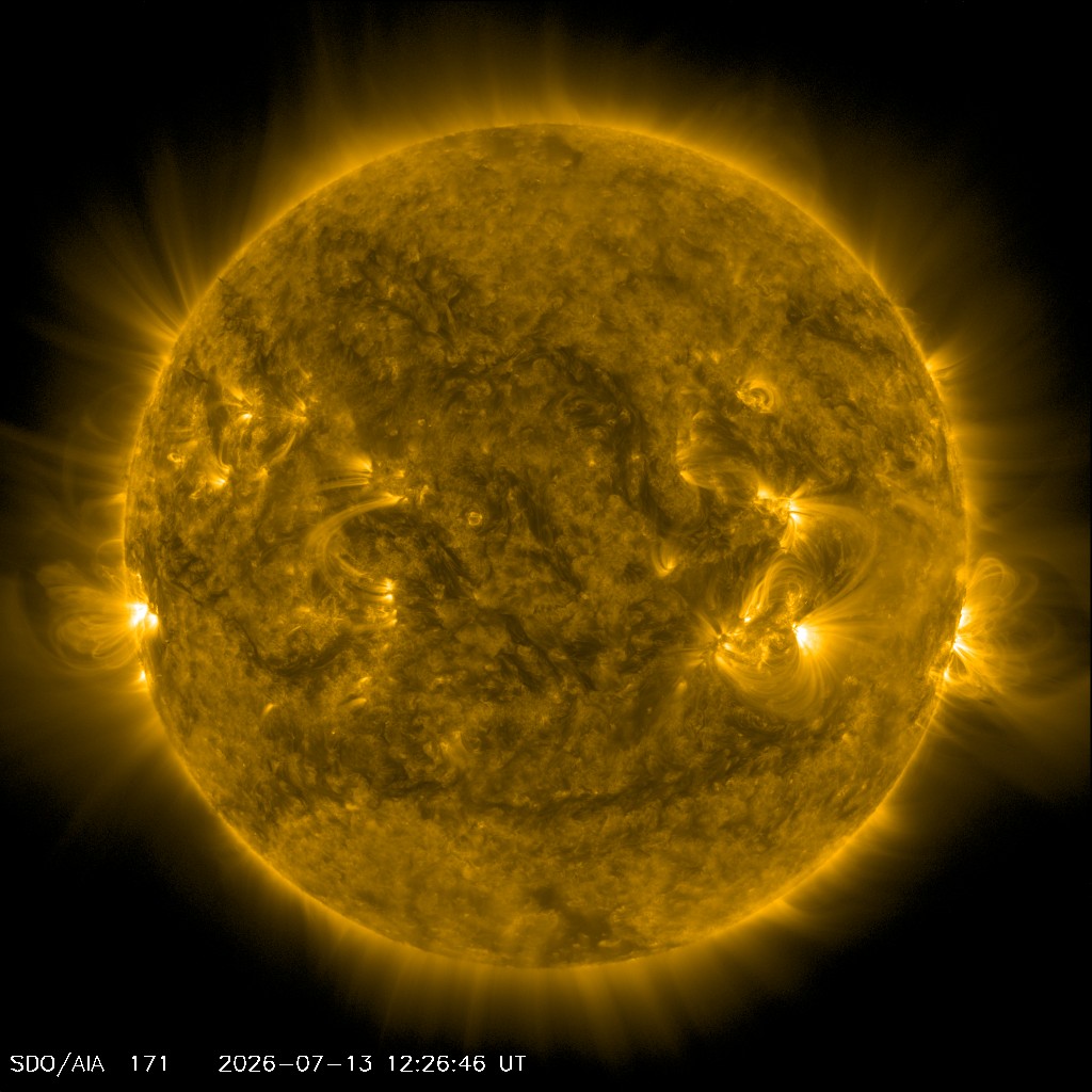 Die Sonne im EUV 171 Å - NASA SDO AIA