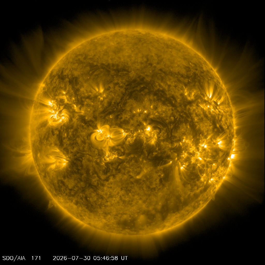 Die Sonne im EUV 171 Å - NASA SDO AIA