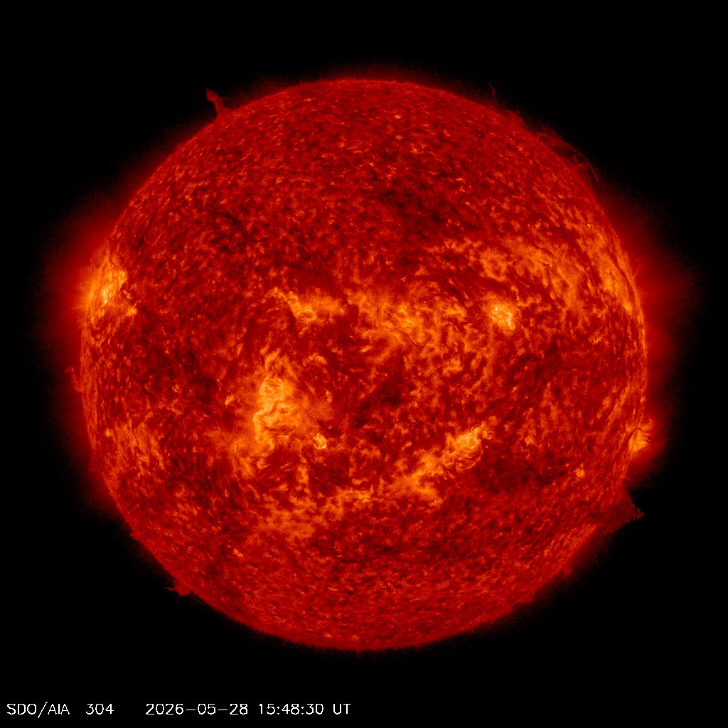 Die Sonne im EUV 304 Å - NASA SDO AIA