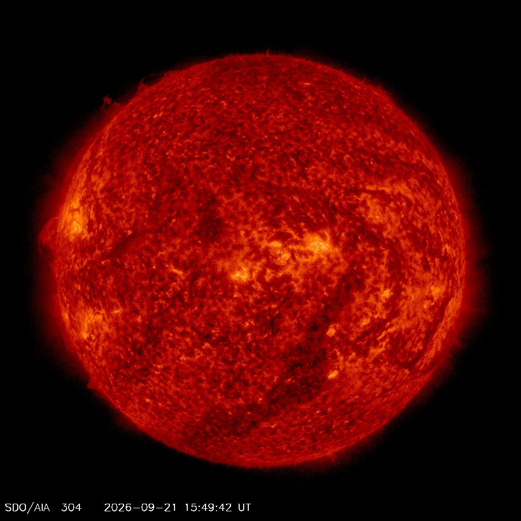 Die Sonne im EUV 304 Å - NASA SDO AIA