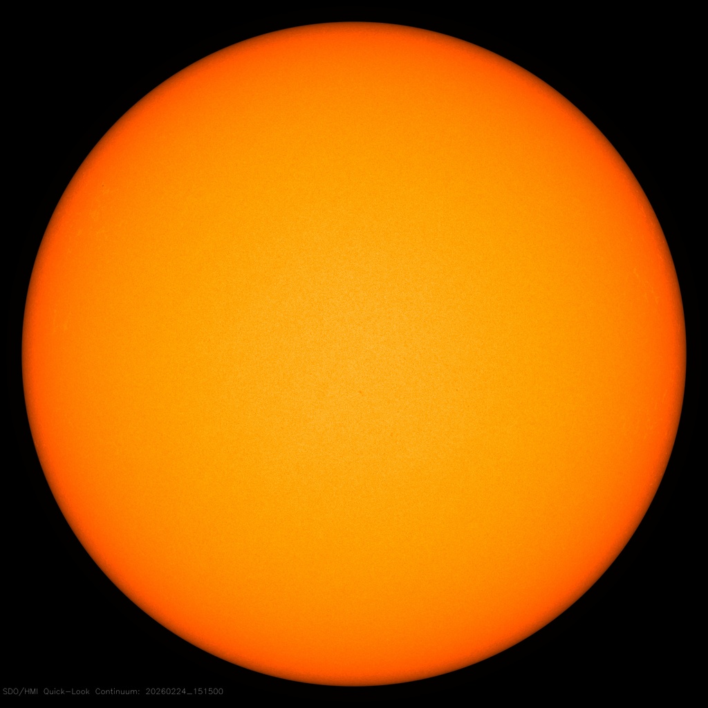 Die Sonne im sichtbaren Licht - NASA SDO HMI
