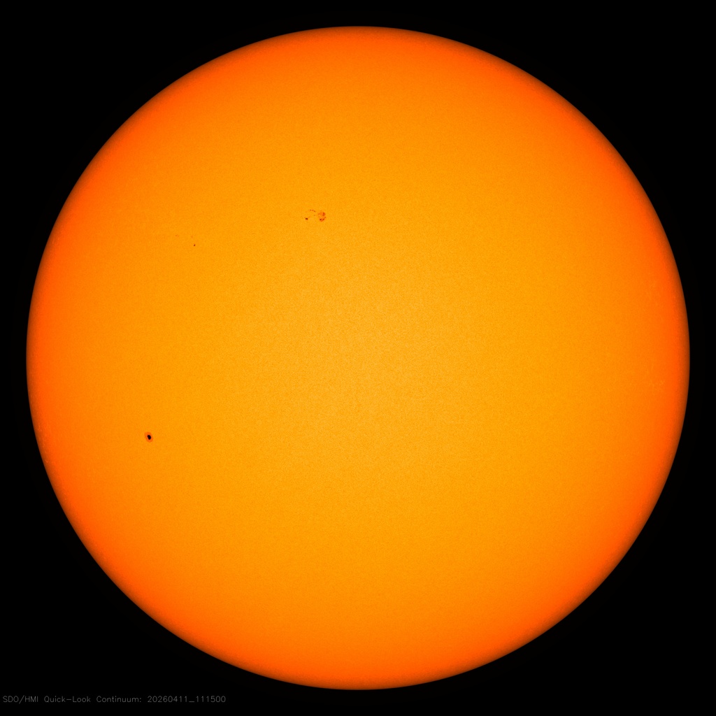 Die Sonne im sichtbaren Licht - NASA SDO HMI