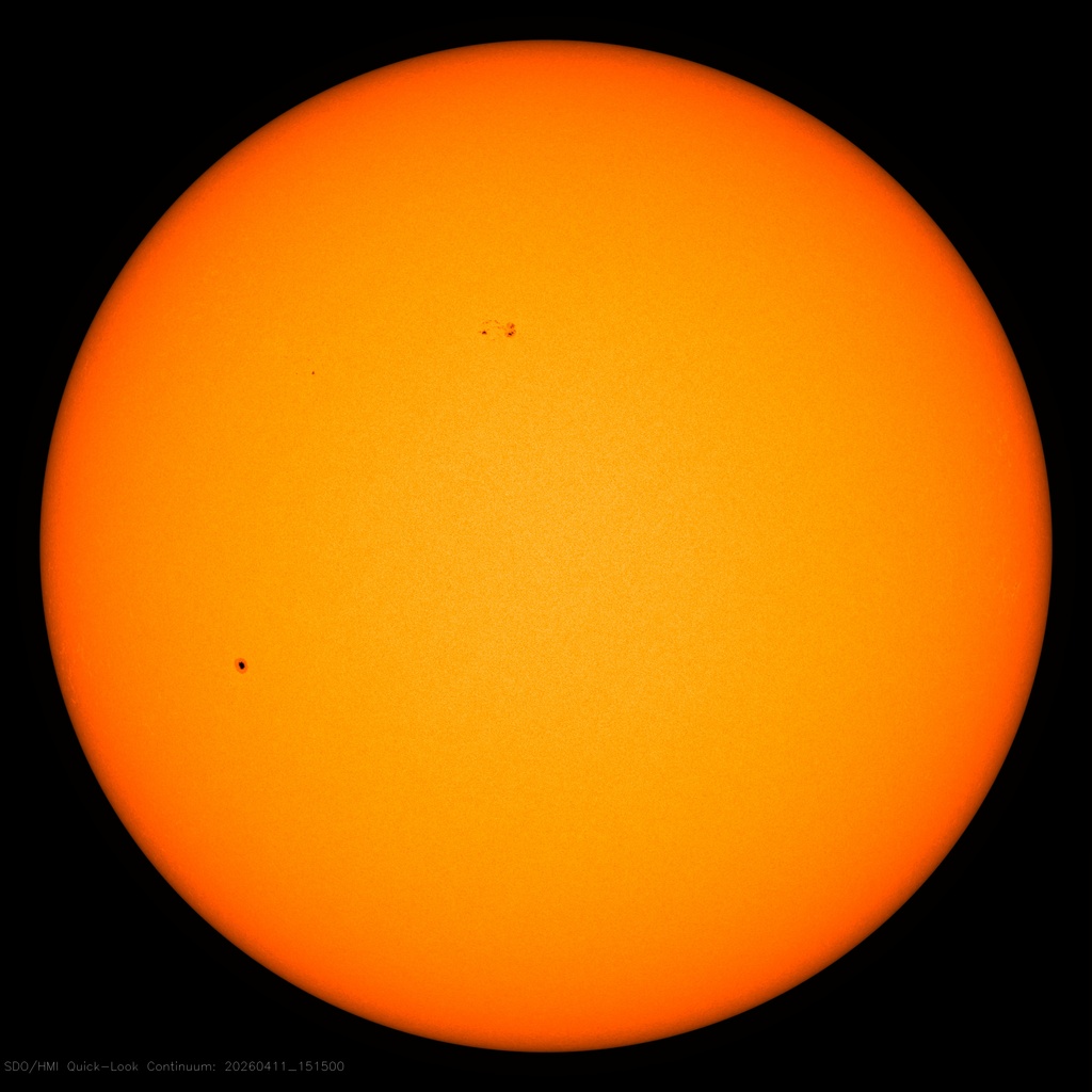 Die Sonne im sichtbaren Licht - NASA SDO HMI