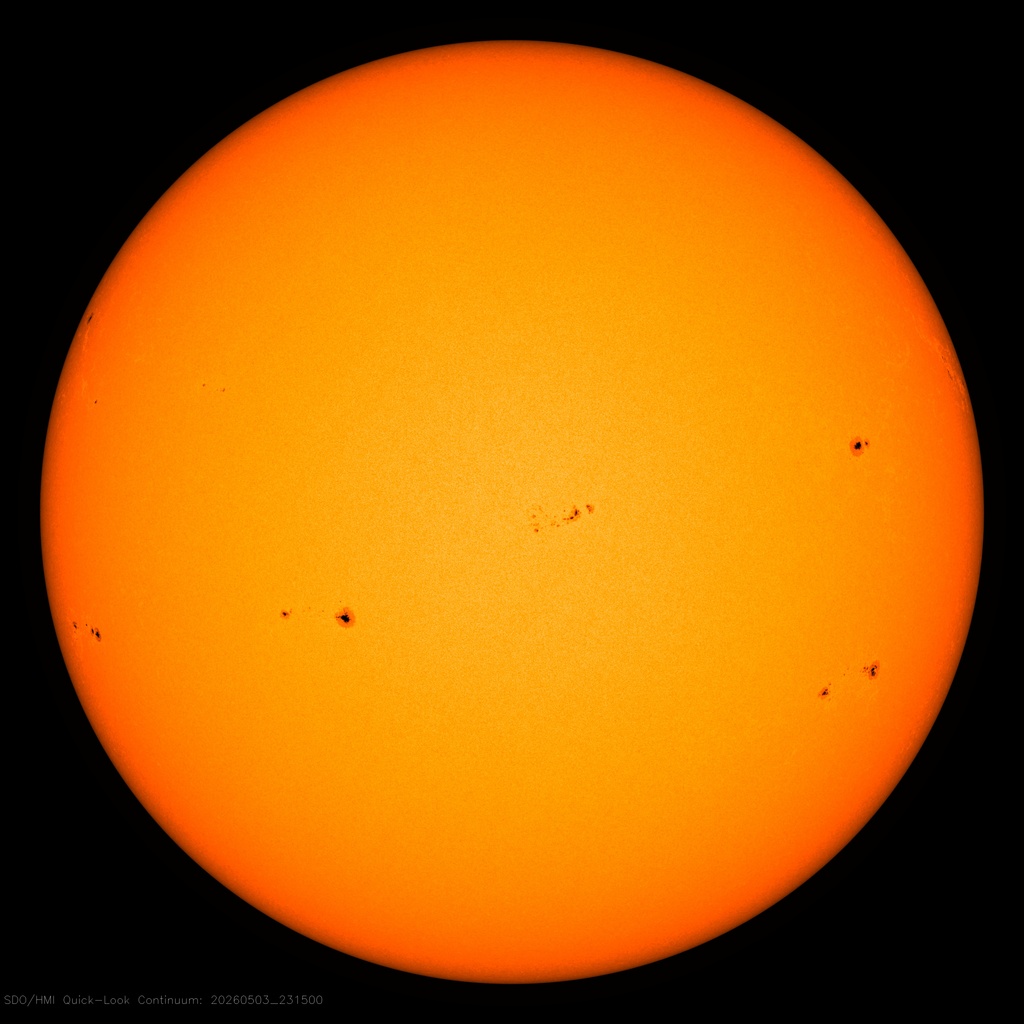 Die Sonne im sichtbaren Licht - NASA SDO HMI