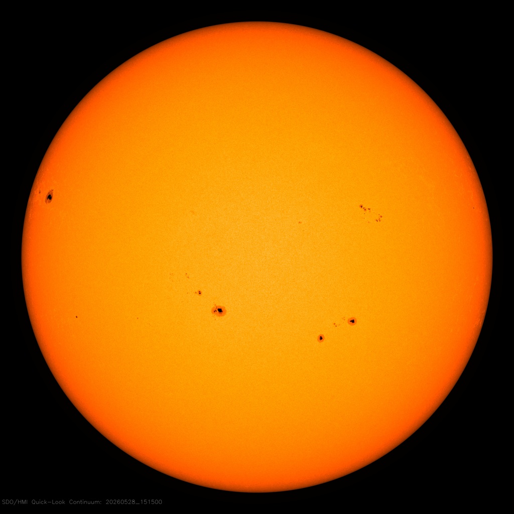 Die Sonne im sichtbaren Licht - NASA SDO HMI