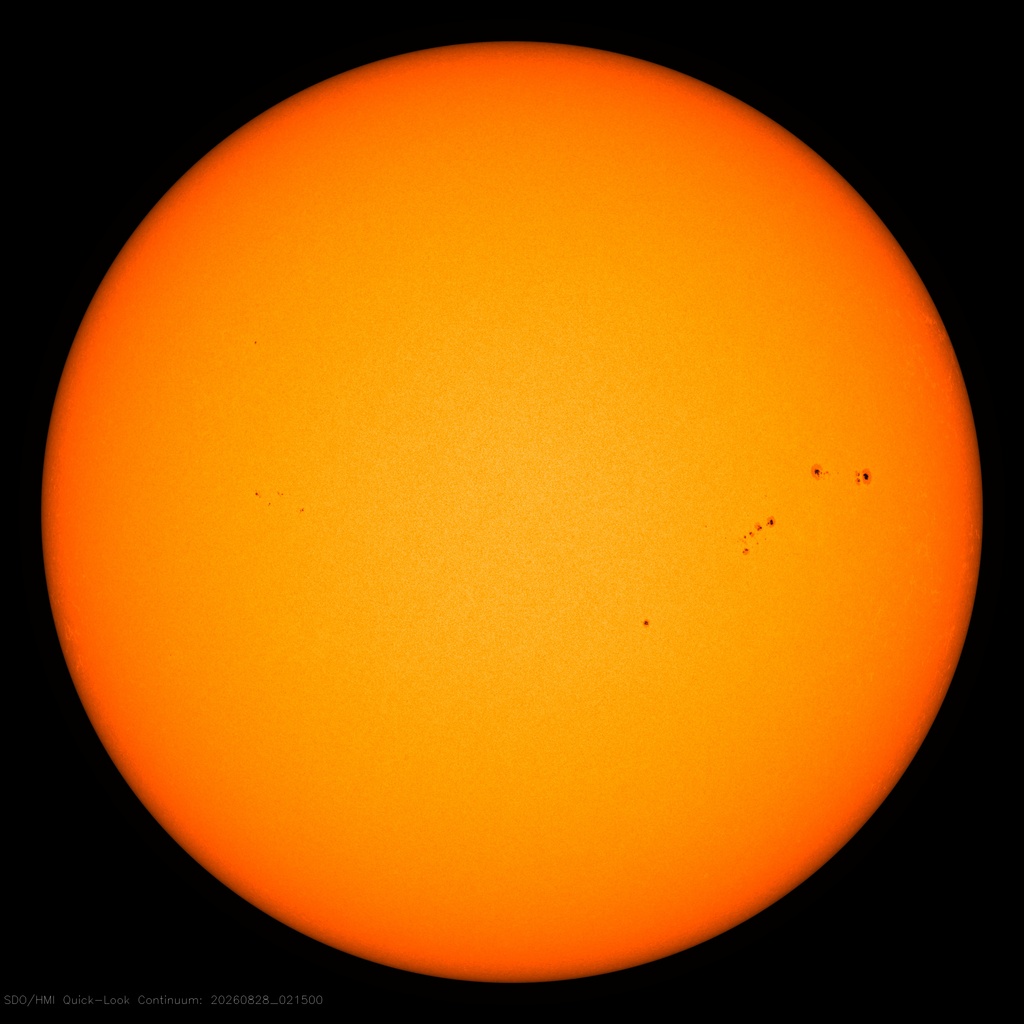 Die Sonne im sichtbaren Licht - NASA SDO HMI