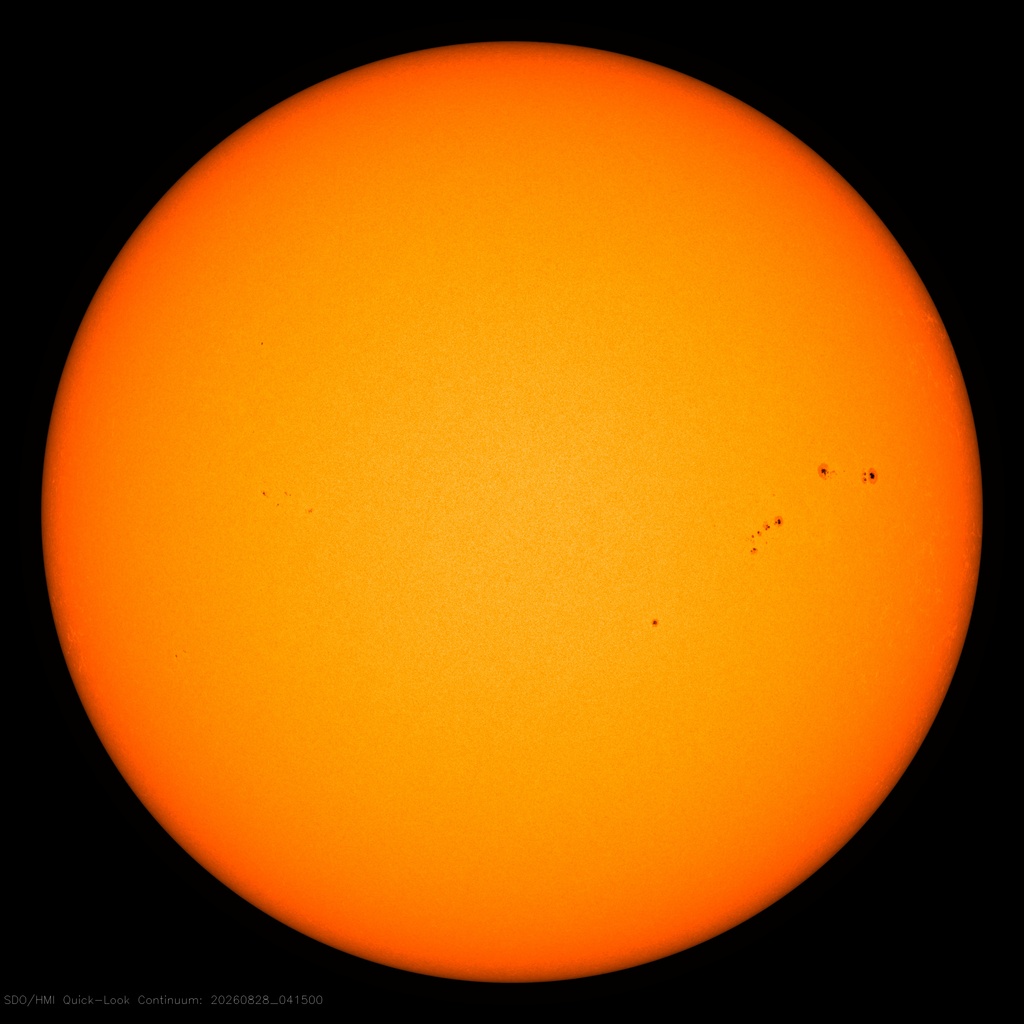Die Sonne im sichtbaren Licht - NASA SDO HMI