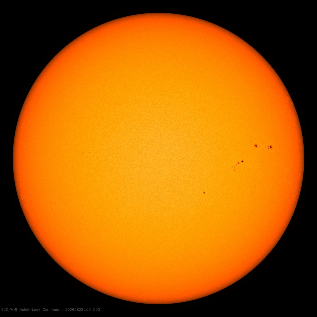 Die Sonne im sichtbaren Licht - NASA SDO HMI
