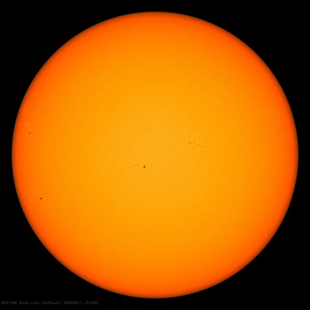 Die Sonne im sichtbaren Licht - NASA SDO HMI